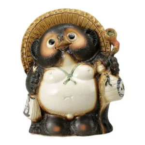 Tanuki yokai szczęścia inspirowany japońskim folklorem