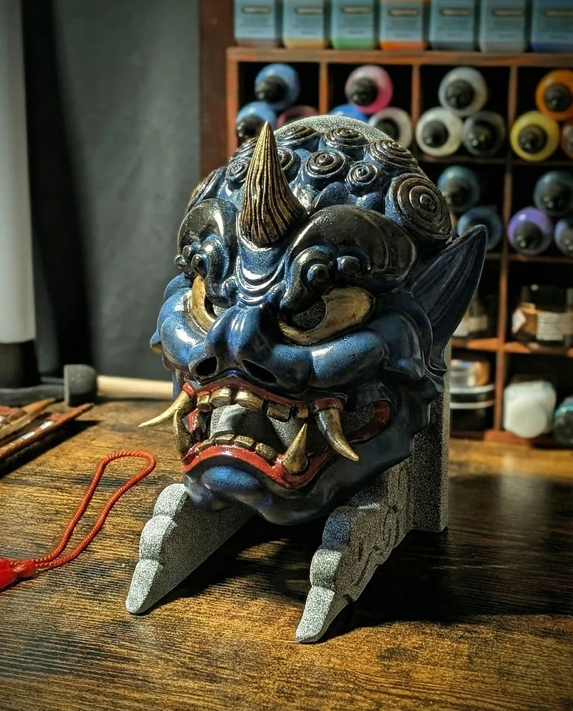 Máscara Oni azul: significado del Ao-Oni