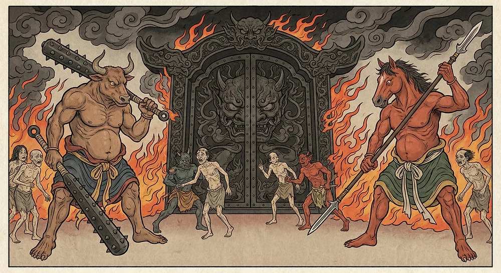 Gozu y Mezu: guardianes del infierno japonés en el blog Dai Yokai