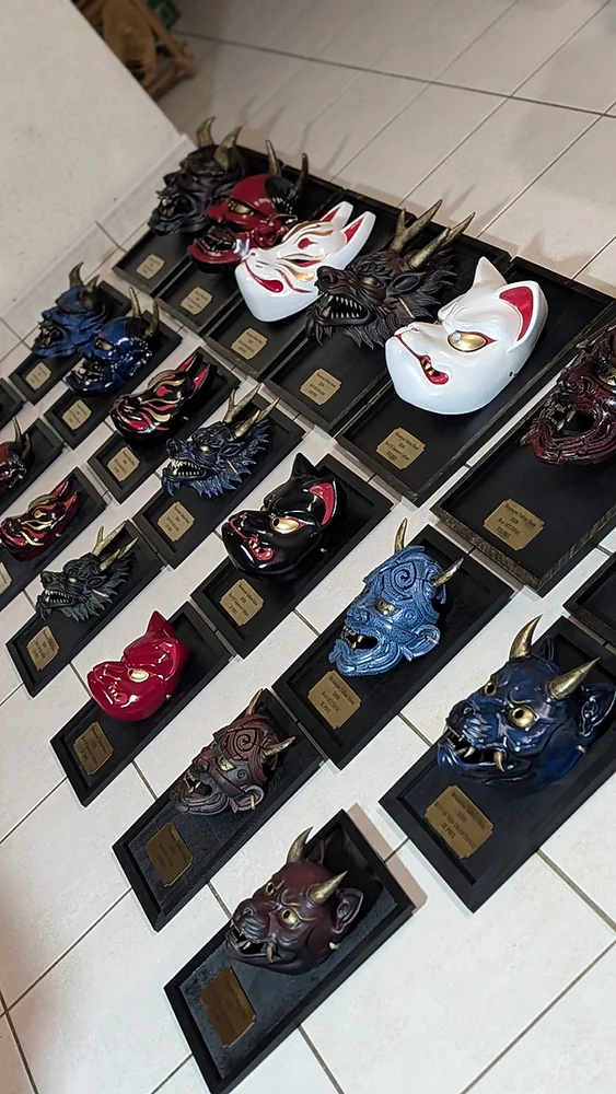Trofeos BITS 2026: 21 máscaras japonesas hechas a mano en el blog Dai Yokai