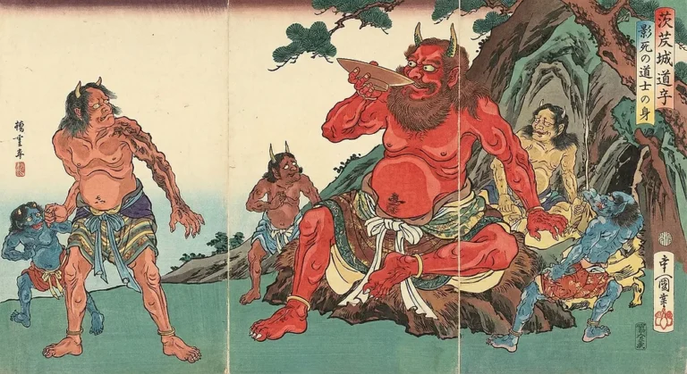 Shuten Doji : la légende du roi des Oni, décapité par la ruse, folklore japonais et culture Dai Yokai Bretagne