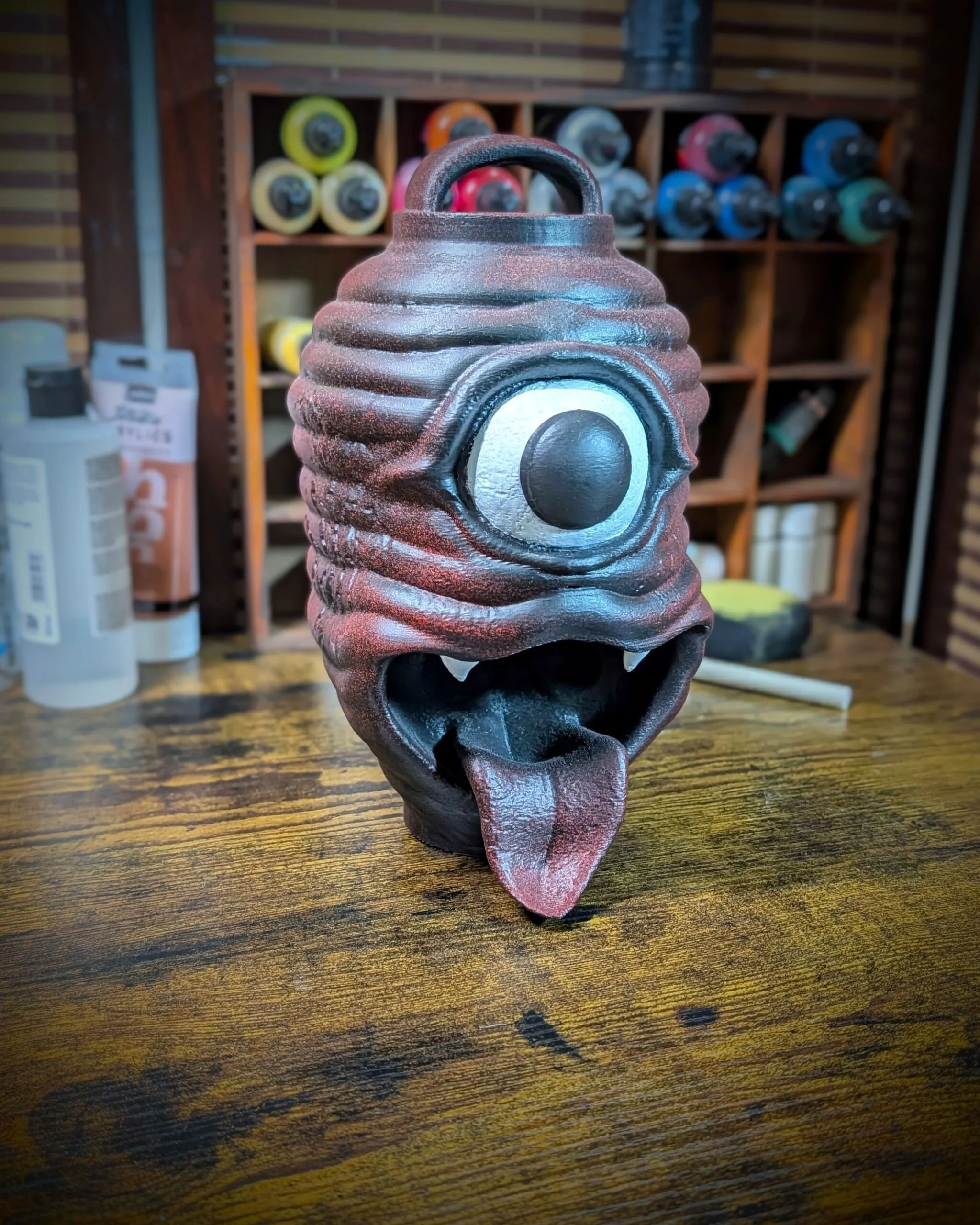 Chōchin Obake - Haunted Japanese Lantern & Yokai Decoration, handmade Japanese mask by Dai Yokai
