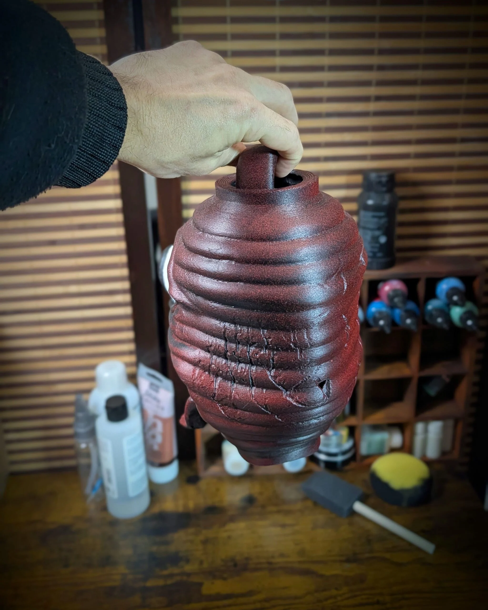 Chōchin Obake - Haunted Japanese Lantern & Yokai Decoration, handmade Japanese mask by Dai Yokai