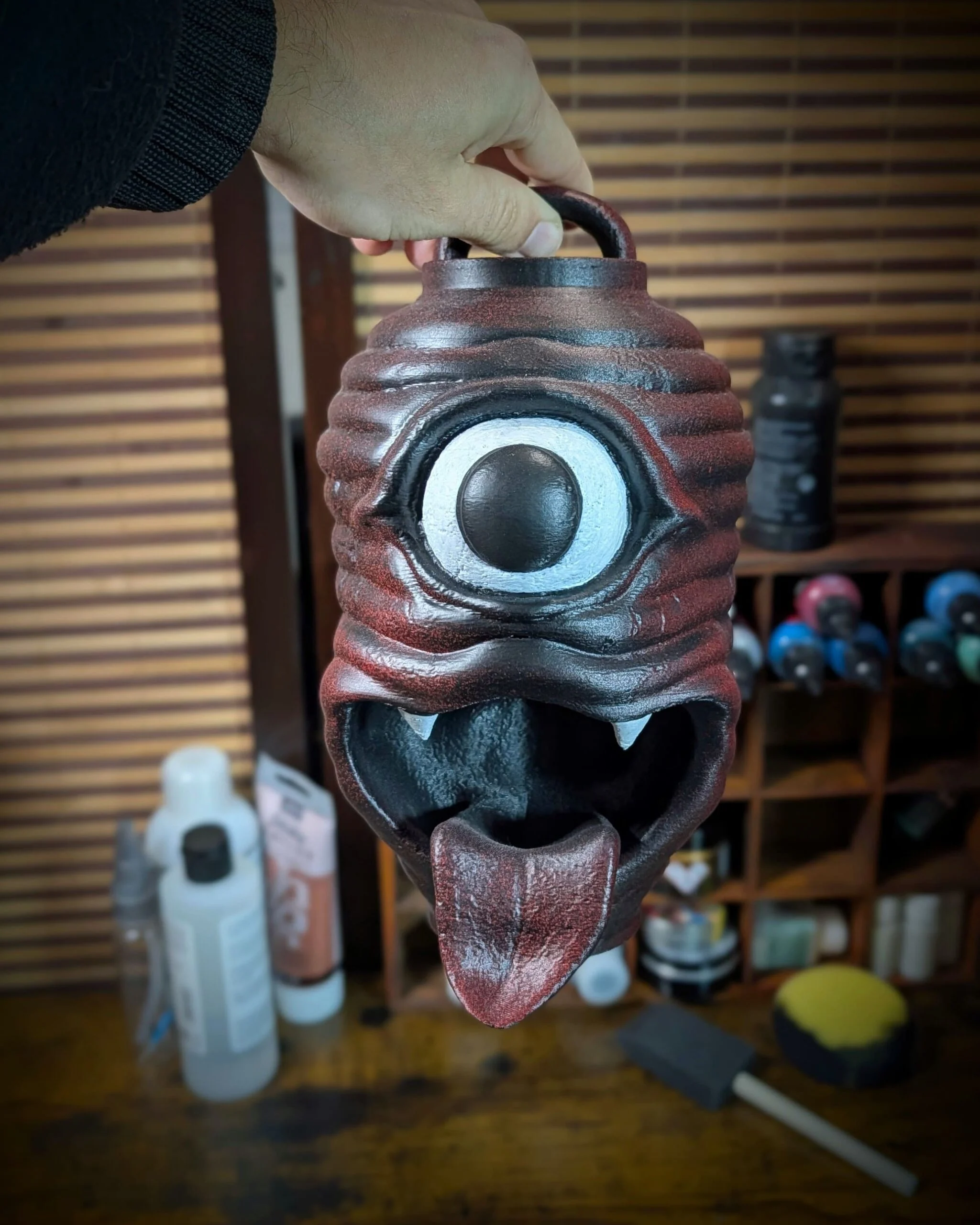 Chōchin Obake - Haunted Japanese Lantern & Yokai Decoration, handmade Japanese mask by Dai Yokai