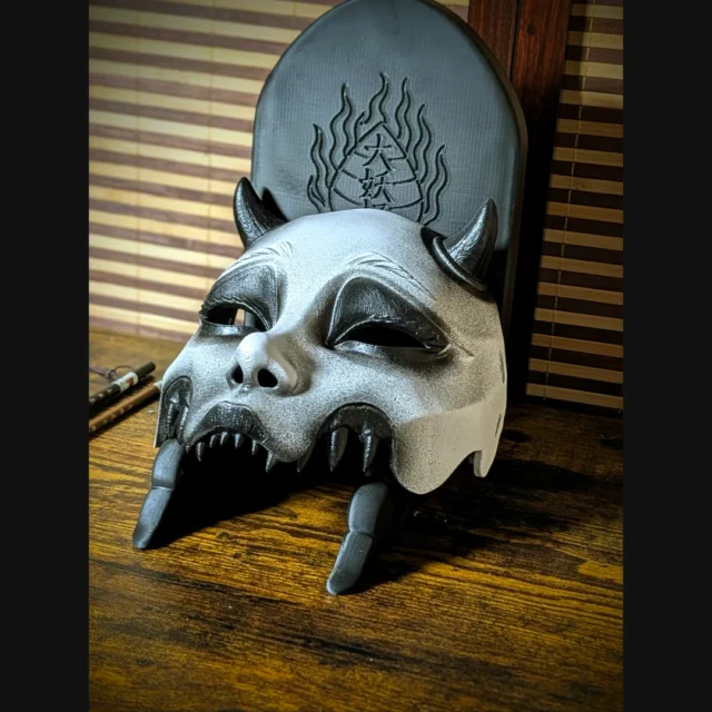 Demi-masque Mempo Kuchisake