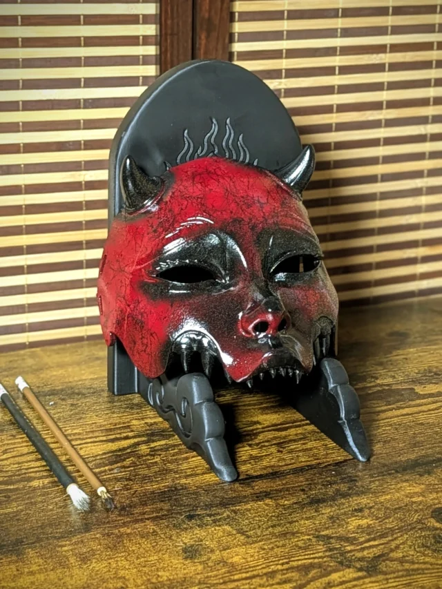 Demi-masque Mempo Kuchisake
