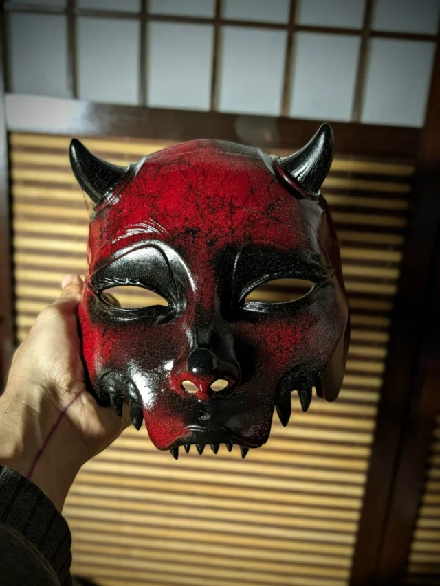 Demi-masque Mempo Kuchisake
