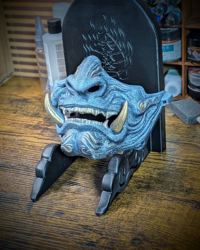 Demi-masque Mempo Oni