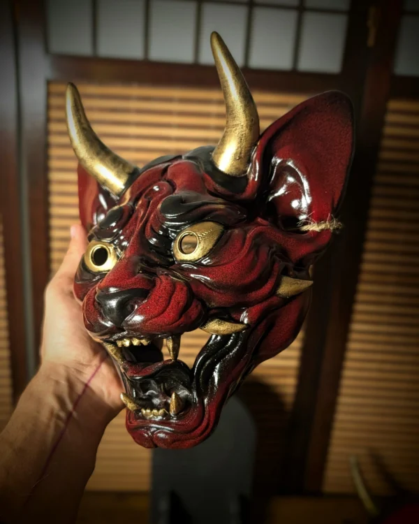 Neko Hannya demonkat masker