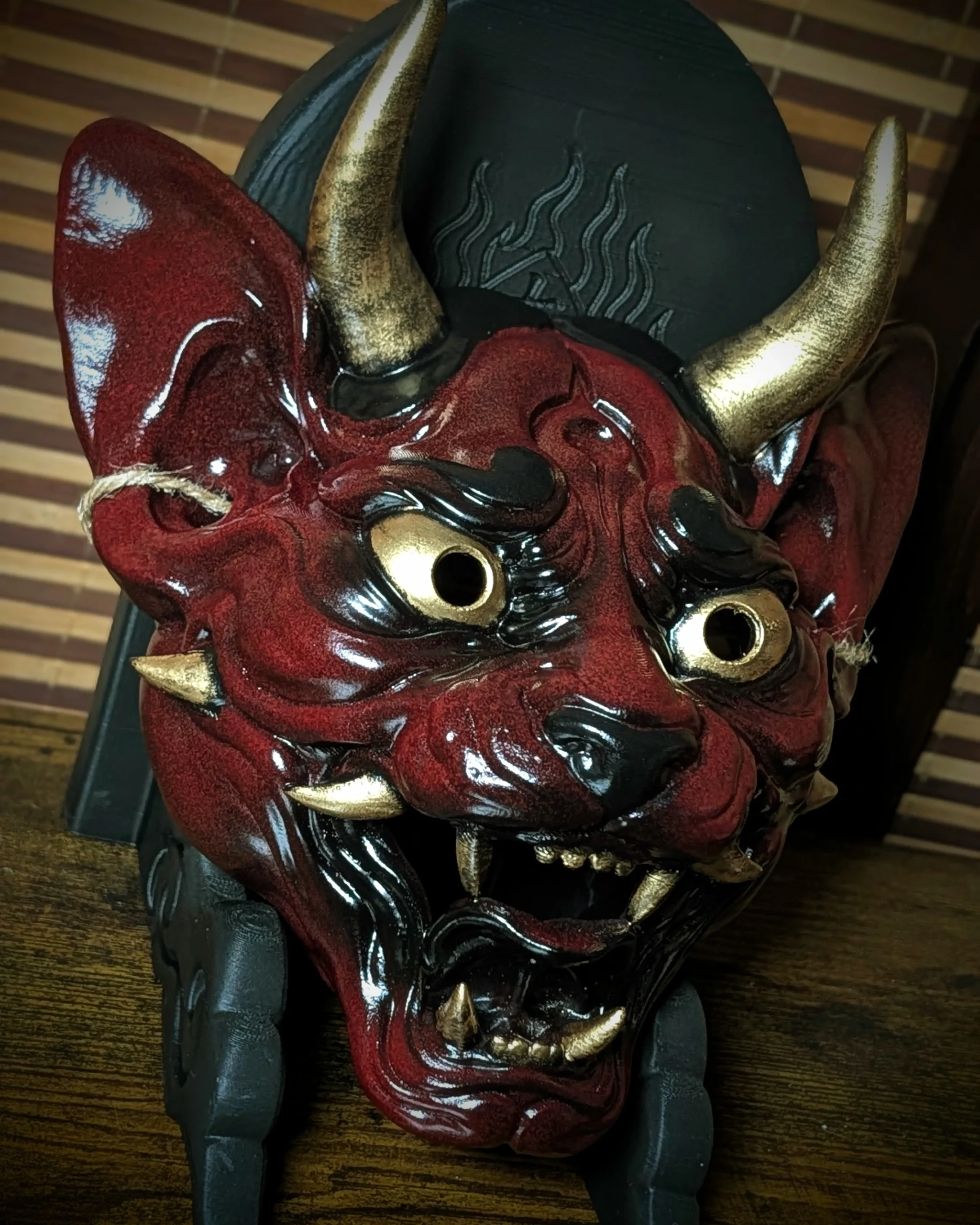 Creazione artigianale Dai Yokai: Maschera Neko Hannya, gatto demone