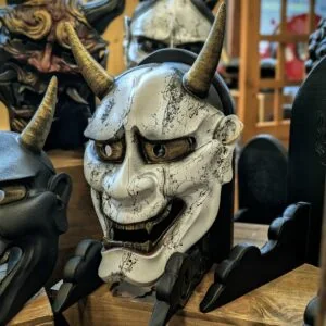 Masque Hannya Démon Vengeur, masque japonais fait main par Dai Yokai
