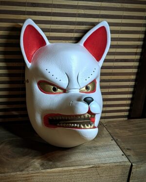 Máscara Kitsune zorro japonés