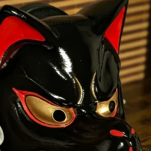Máscara Kitsune tradicional hecha a mano por Dai Yokai