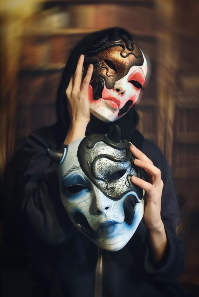 Kuchisake tentakel samenwerking masker