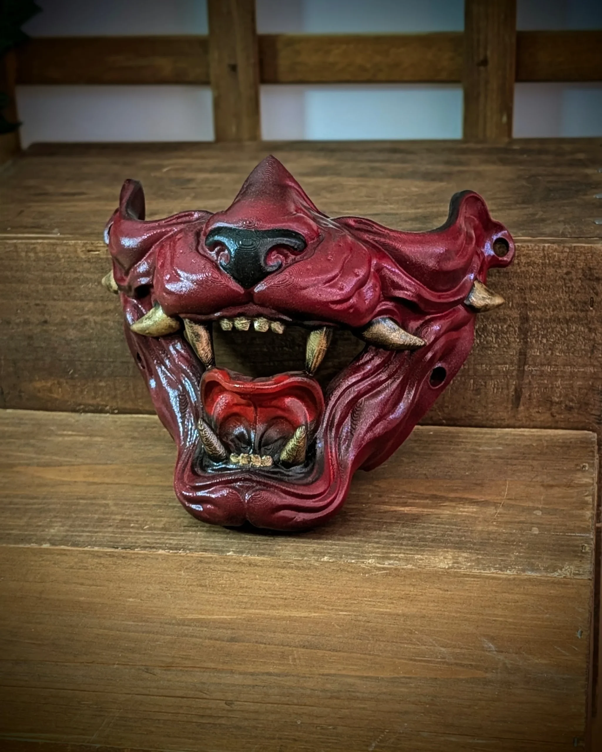 Neko Hannya halfmasker, productafbeelding 2