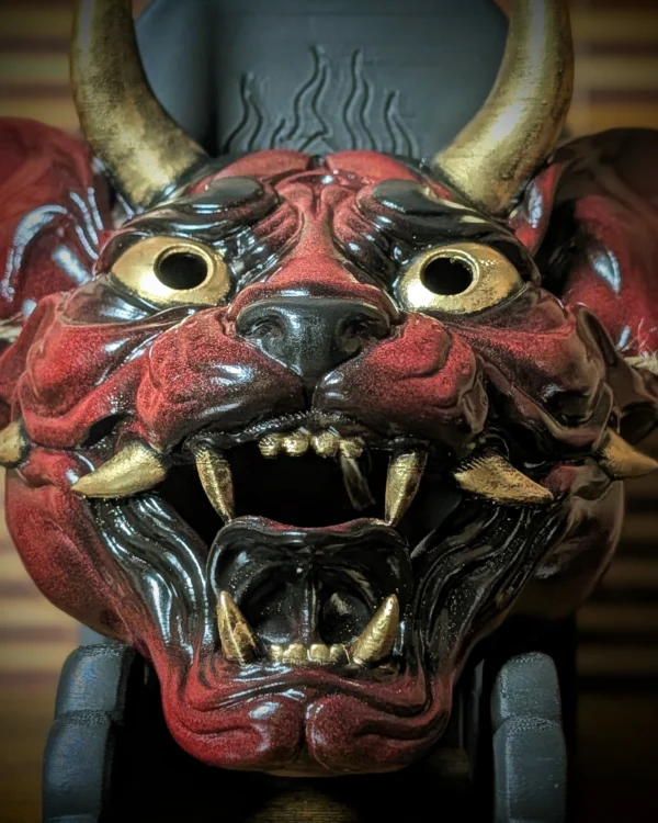 Neko Hannya demonkat masker