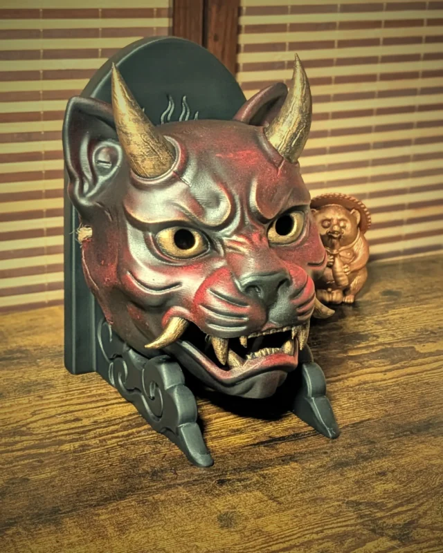 Masque Nekomata, chat démon japonais
