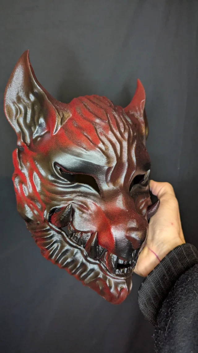 Masque Ōkami Loup Japonais