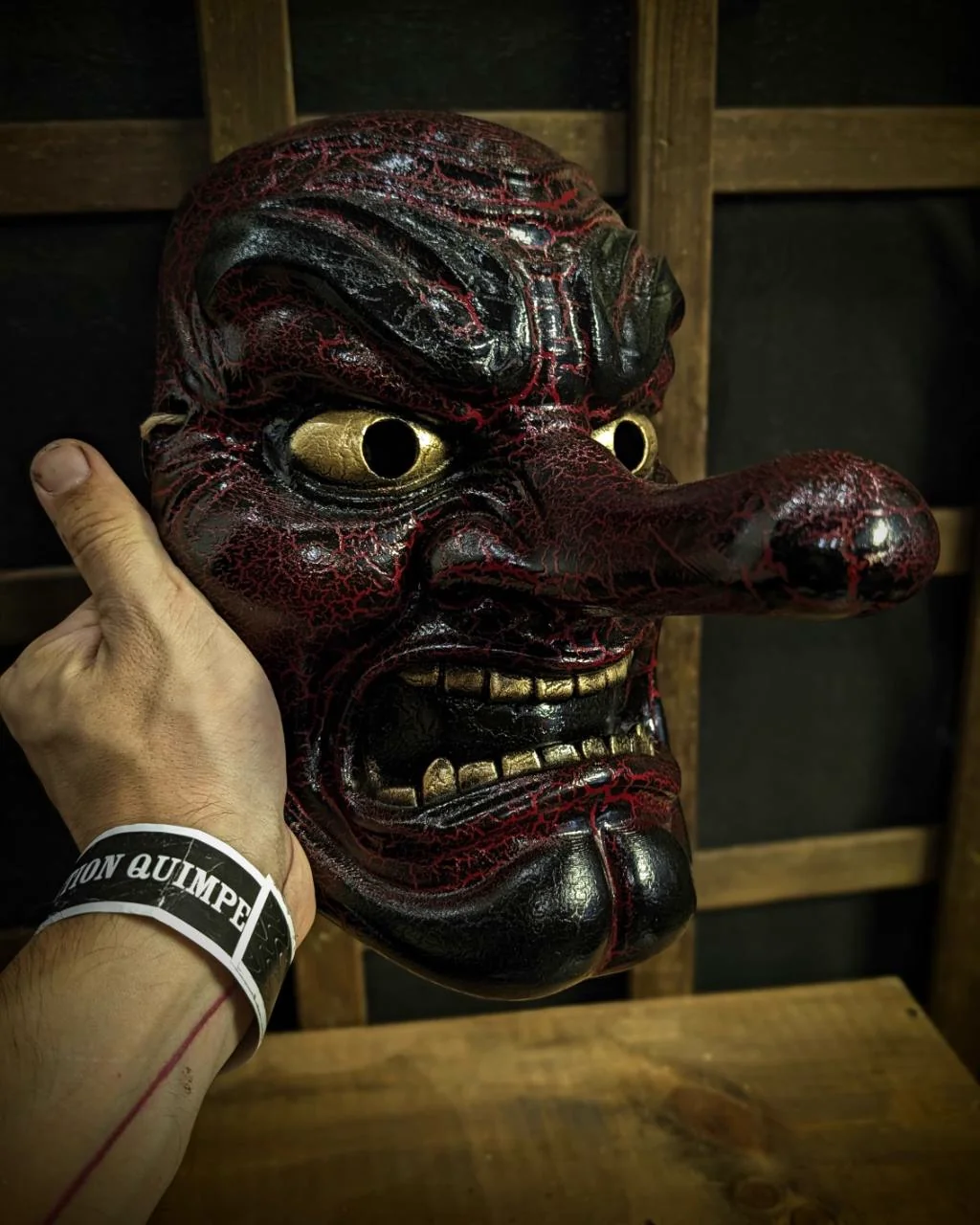 Máscara Tengu tradicional, vista del producto 21