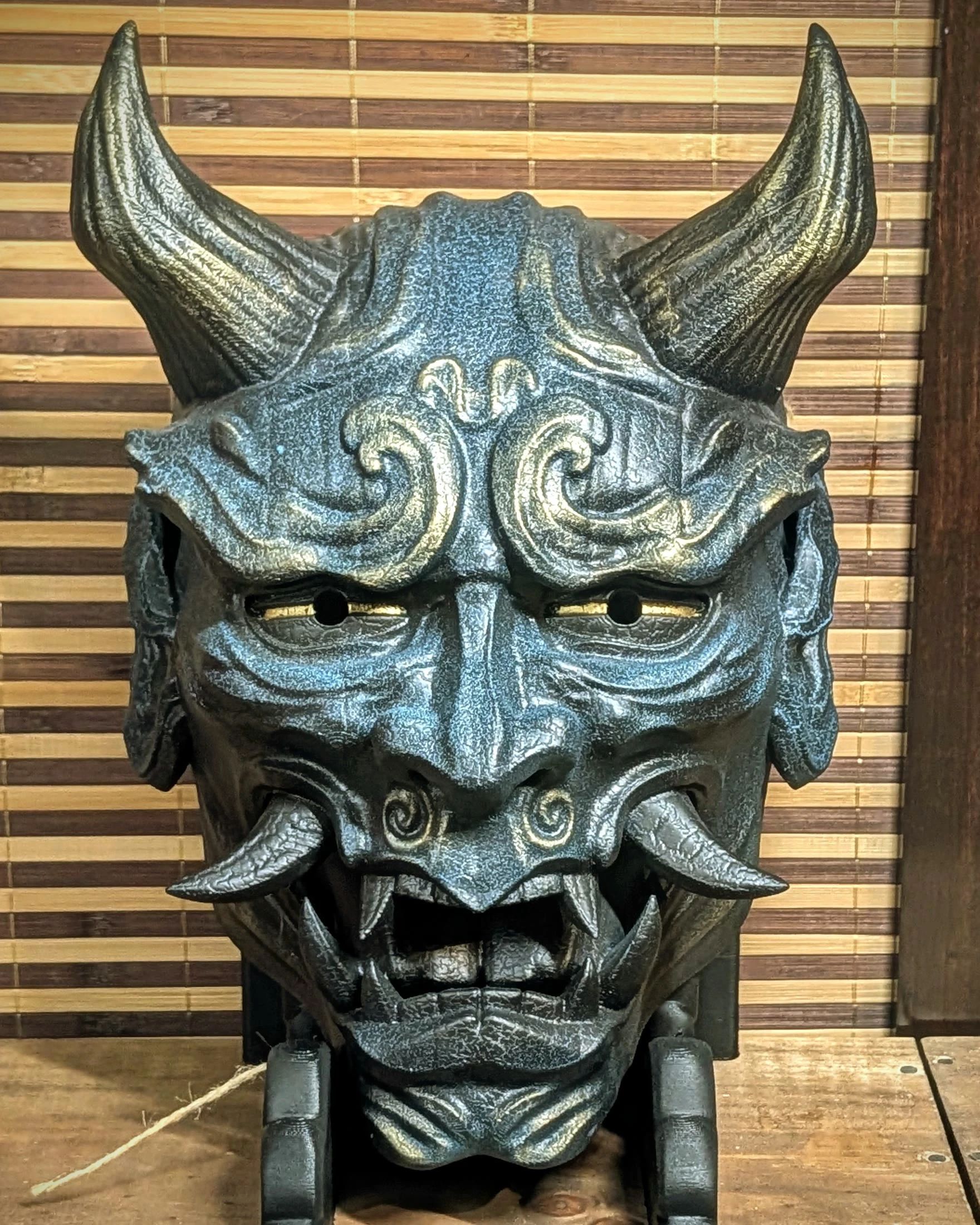 Máscara Hannya estilo Wood, vista del producto 7