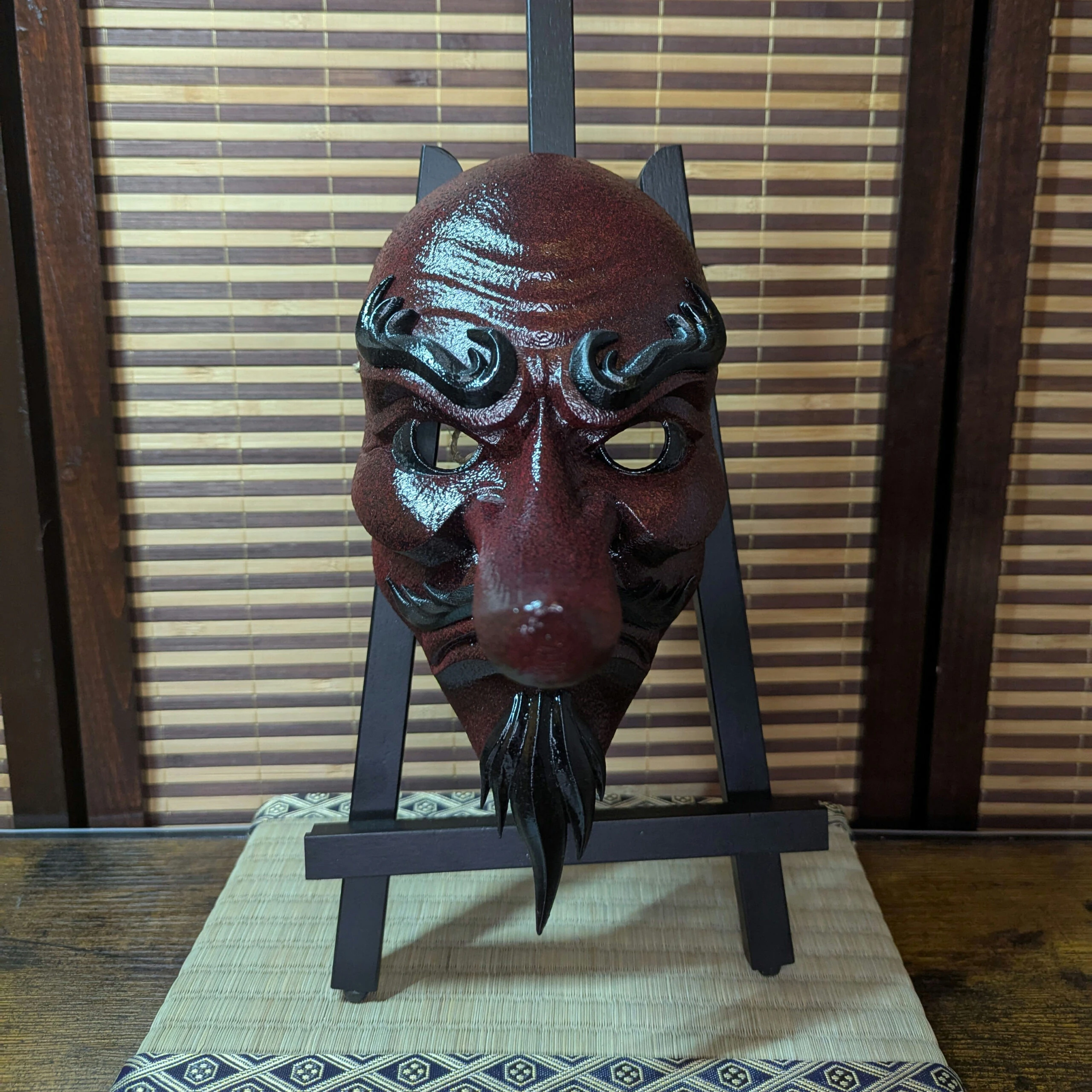 Máscara Tengu japonesa gran formato, vista del producto 2