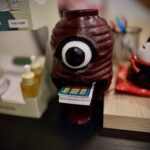 Dekorative Chōchin-obake-Laternenfigur von Dai Yokai mit Auge und langer Zunge